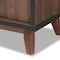 Baxton Studio Margo Walnut Brown and Black Finished Wood Wine Storage Cabinet 163-10442 - alternate 8